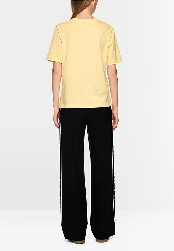 T-SHIRT Z NADRUKIEM BANANOWY ŻÓŁTY