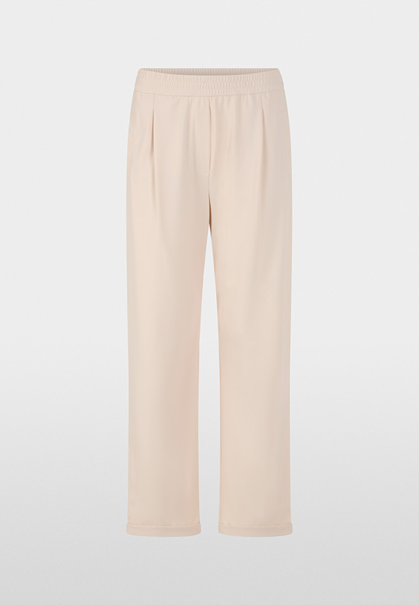 SPODNIE WUXI WIDE-FIT REGULAR KREMOWE