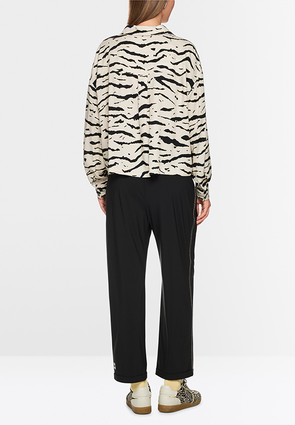 SPODNIE WUXI WIDE-FIT REGULAR CZARNE