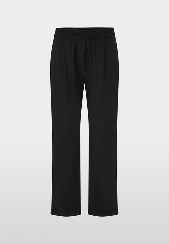 SPODNIE WUXI WIDE-FIT REGULAR CZARNE