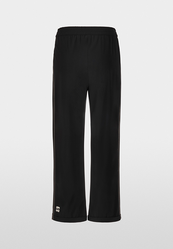 SPODNIE WUXI WIDE-FIT REGULAR CZARNE