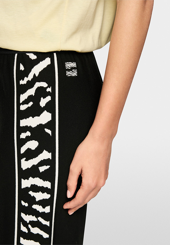 SPODNIE WELKOM WIDE-FIT REGULAR CZARNE