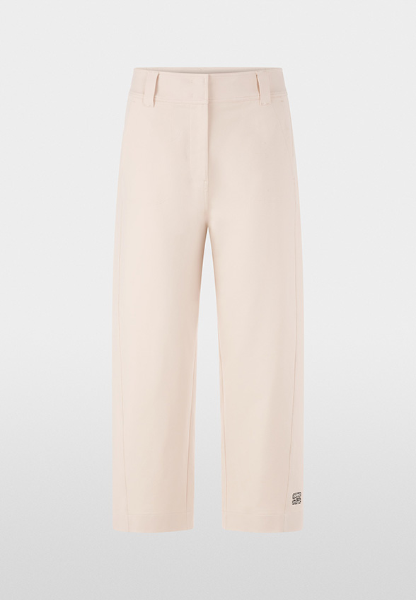 SPODNIE WOKHA WIDE-FIT HIGH KREMOWE