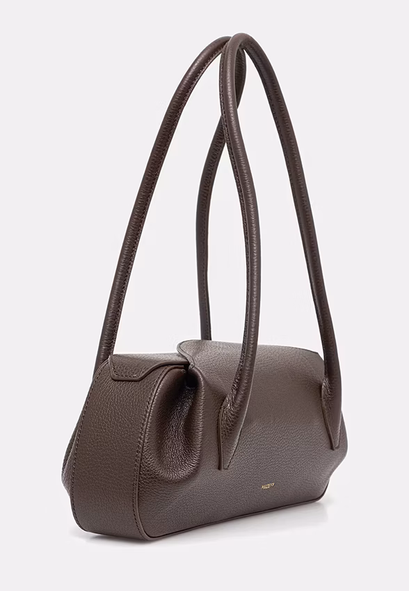 TORBA OYSTER SHOULDER BAG GORZKA CZEKOLADA