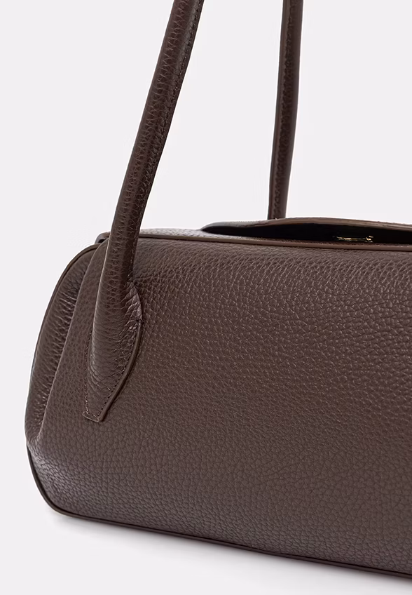 TORBA OYSTER SHOULDER BAG GORZKA CZEKOLADA