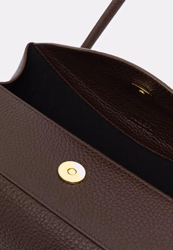 TORBA OYSTER SHOULDER BAG GORZKA CZEKOLADA