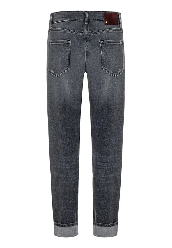 SPODNIE JEANSOWE KERRY STRAIGHT-FIT SZARE