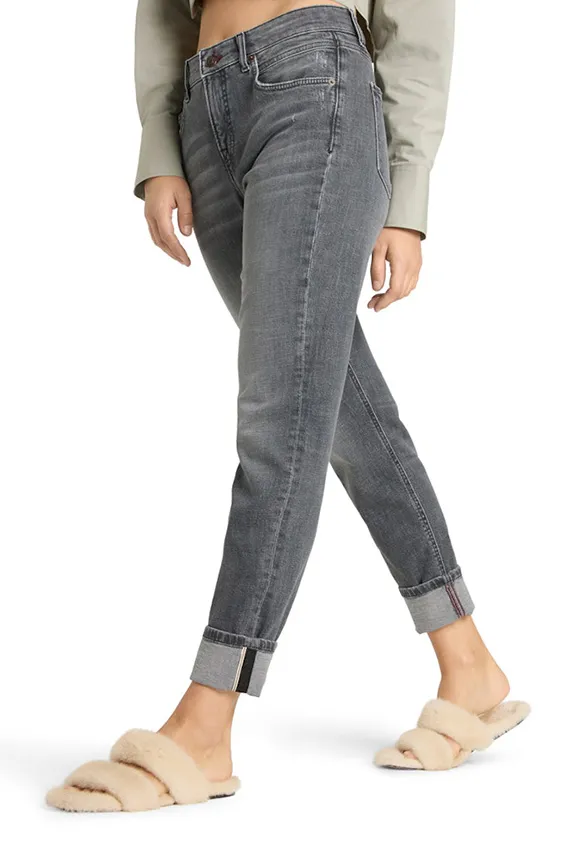 SPODNIE JEANSOWE KERRY STRAIGHT-FIT SZARE