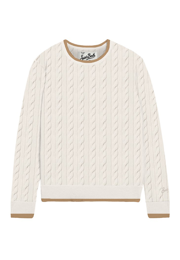 SWETER LAROCHE KREMOWY