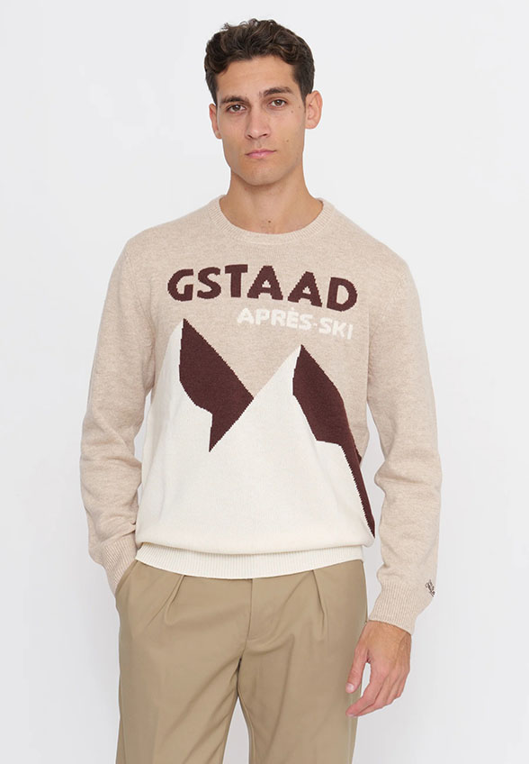 SWETER MĘSKI HERON BEŻOWY