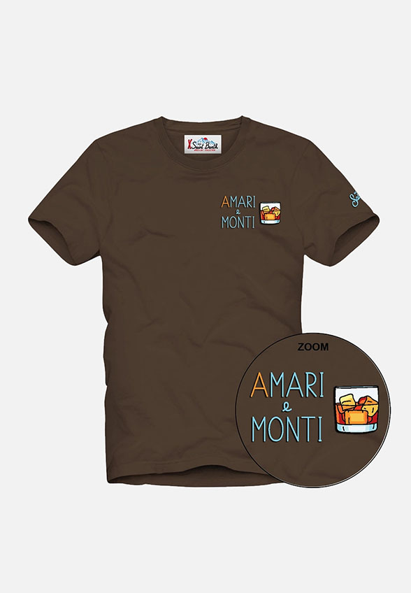 T-SHIRT MĘSKI ARNOTT BRĄZOWY