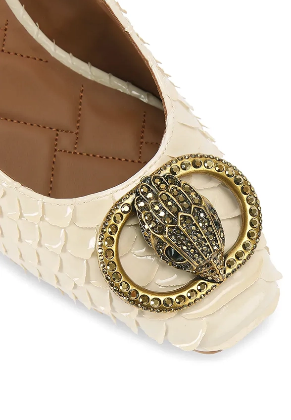 BUTY CHELSEA BLOK SLINGBACK KREMOWE