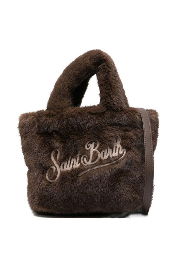TORBA VANITY SOFT FUR BRĄZOWA