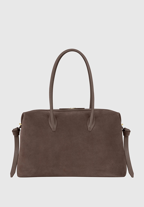 TORBA LARGE BRIOCHE DUFFLE ZAMSZOWA CZEKOLADOWY BRĄZ