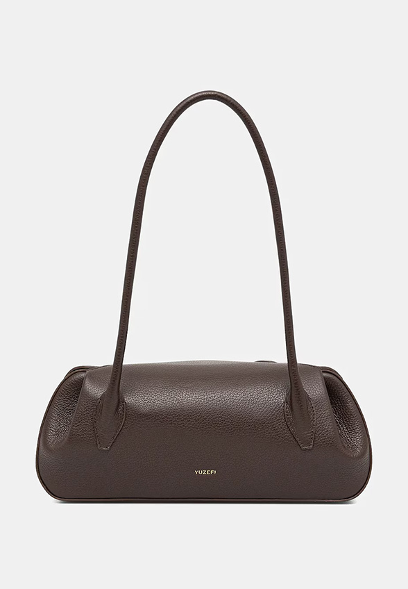 TORBA OYSTER SHOULDER BAG GORZKA CZEKOLADA