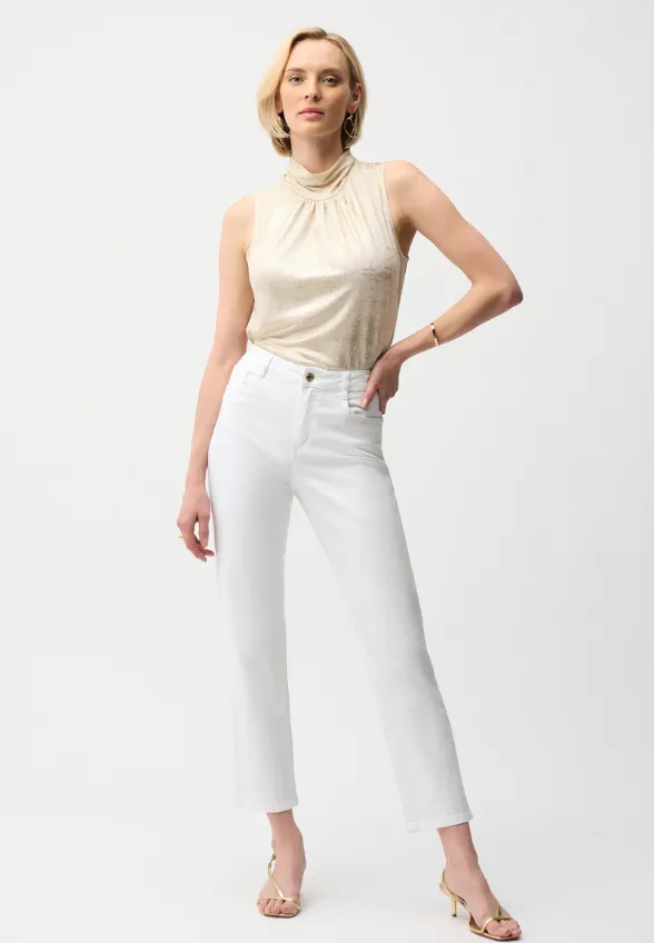 SPODNIE JEANSOWE SLIM-FIT BIAŁE