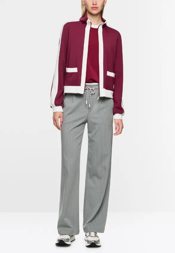 BLUZA O LUŹNYM KROJU BURGUNDOWA