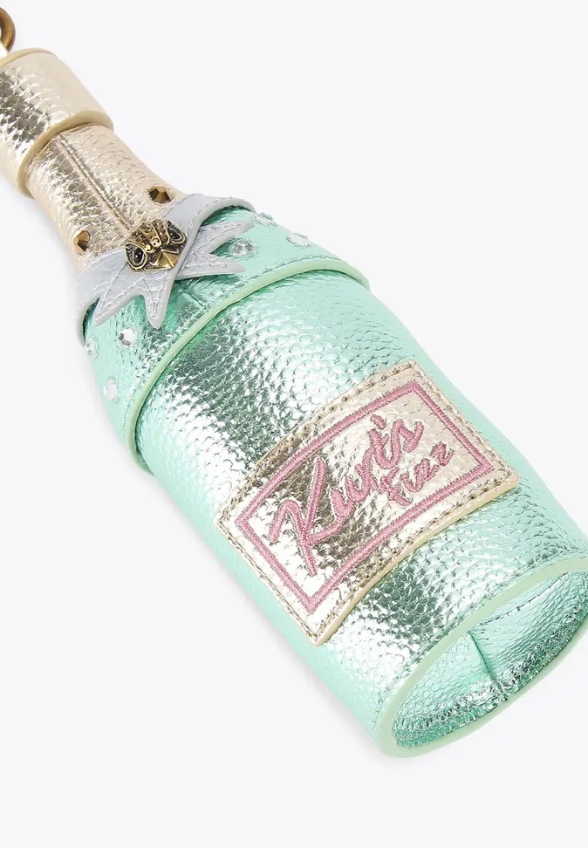 ZAWIESZKA CHAMPAGNE BOTTLE CHARM MIĘTOWA ZIELEŃ