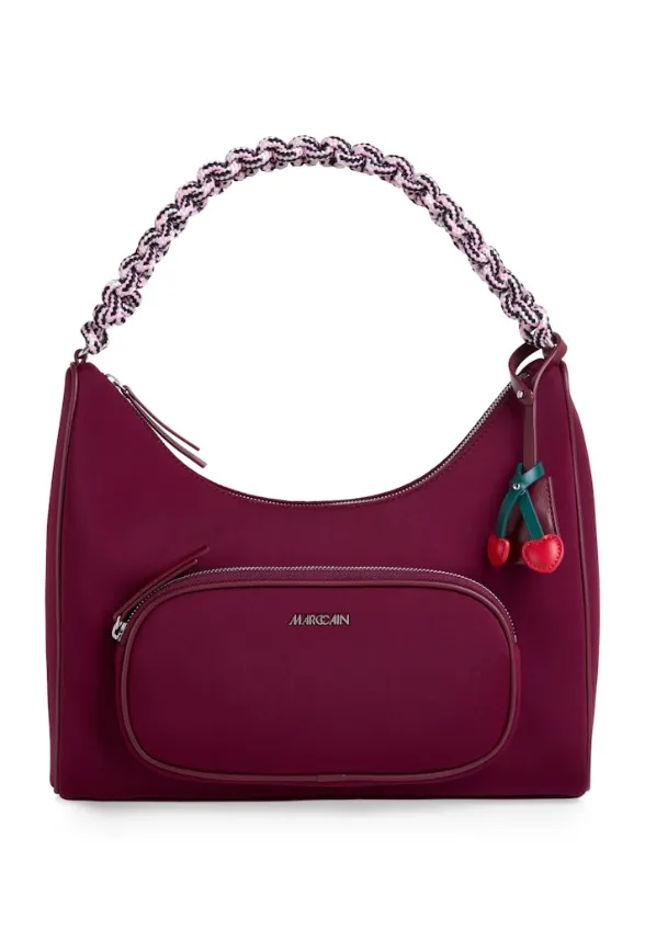 TORBA HOBO BURGUNDOWA