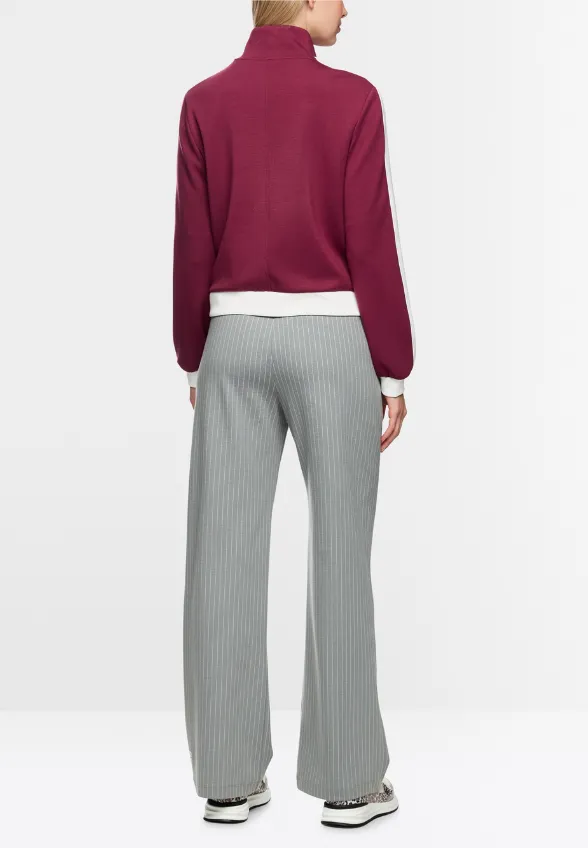 BLUZA O LUŹNYM KROJU BURGUNDOWA