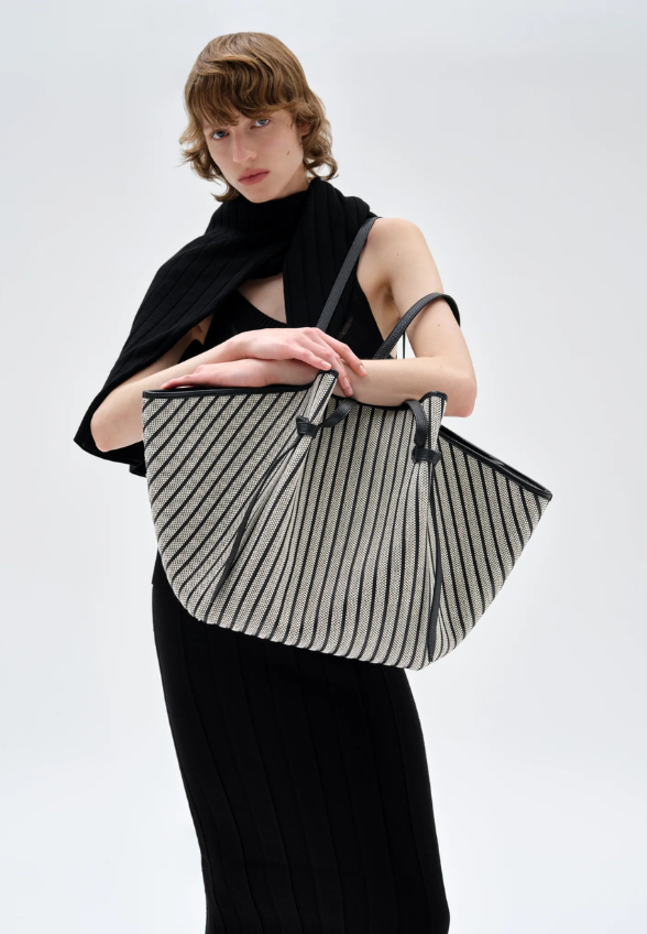 TORBA XL MOCHI WOMEN CANVAS CZARNO-SZARA