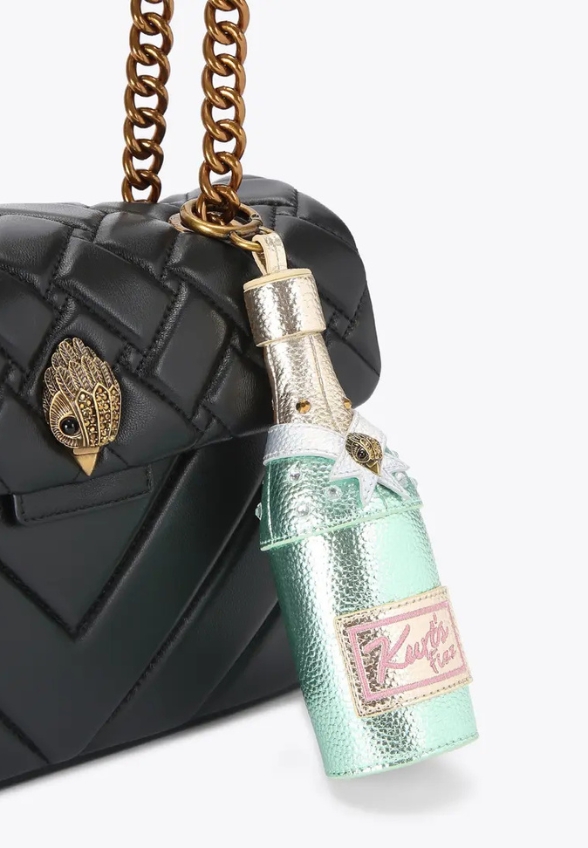 ZAWIESZKA CHAMPAGNE BOTTLE CHARM MIĘTOWA ZIELEŃ