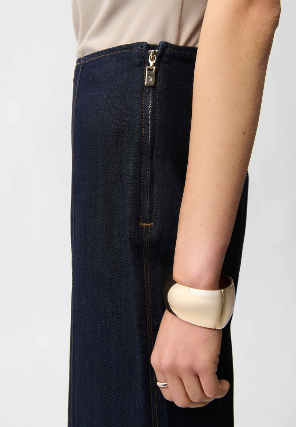 SPODNIE JEANSOWE CULOTTE GRANATOWE