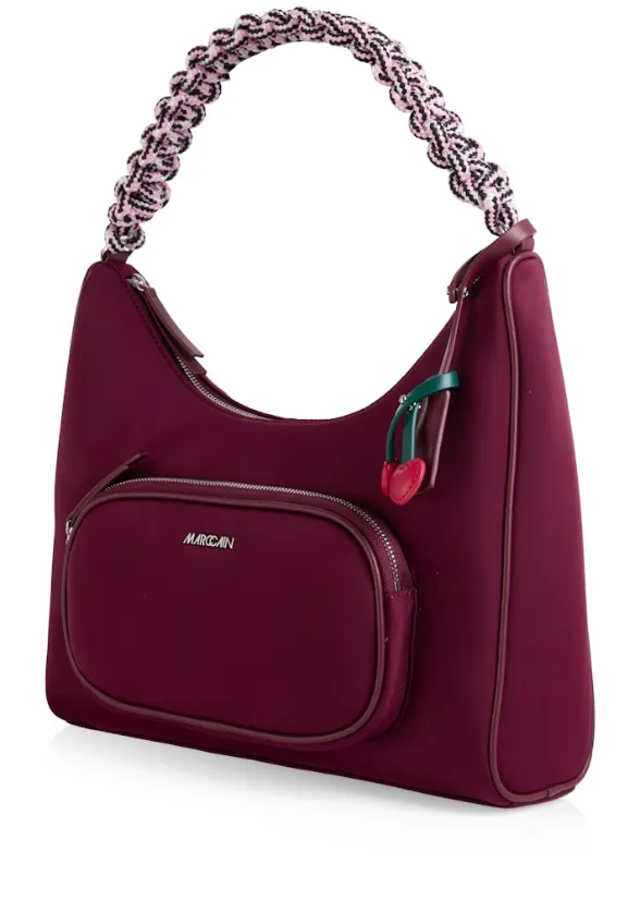 TORBA HOBO BURGUNDOWA