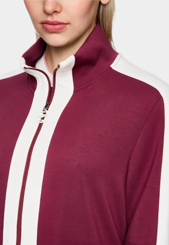 BLUZA O LUŹNYM KROJU BURGUNDOWA
