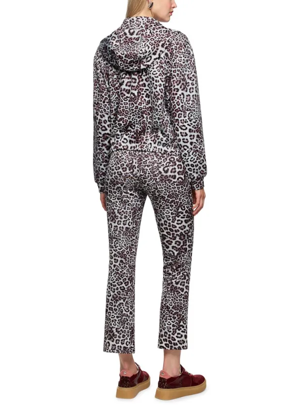 BLUZA W PANTERKĘ SZARO-RÓŻOWA