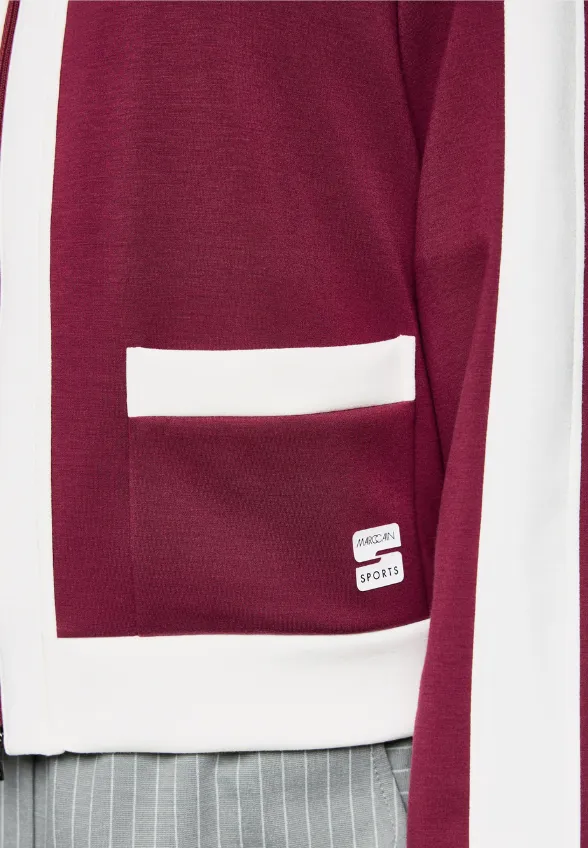 BLUZA O LUŹNYM KROJU BURGUNDOWA