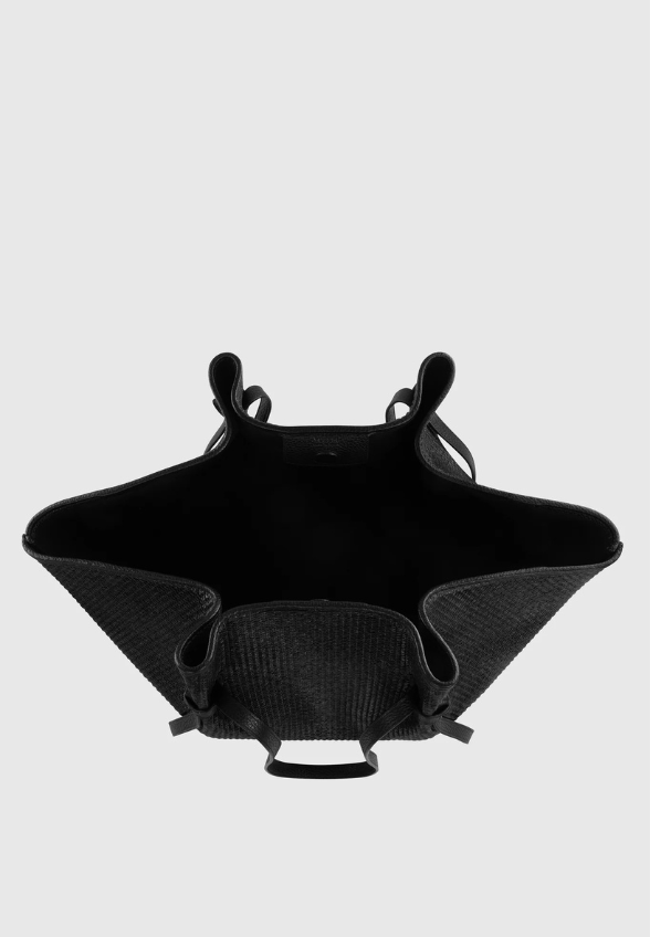 TORBA XL MOCHI WOMEN RAFFIA CZARNA