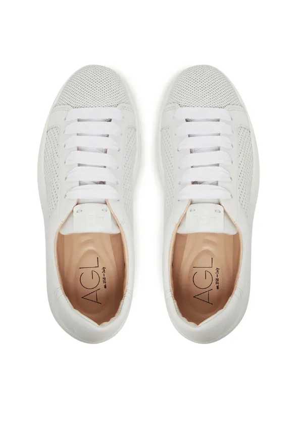 SNEAKERSY SKÓRZANE GIULY SPRING BIAŁE