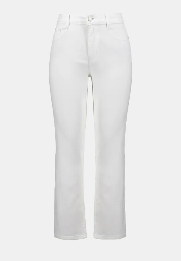 SPODNIE JEANSOWE SLIM-FIT BIAŁE