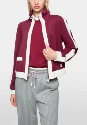 BLUZA O LUŹNYM KROJU BURGUNDOWA
