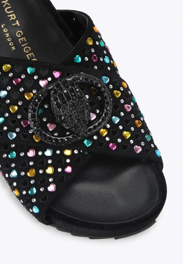 KLAPKI CHELSEA CROSS STRAP CZARNE