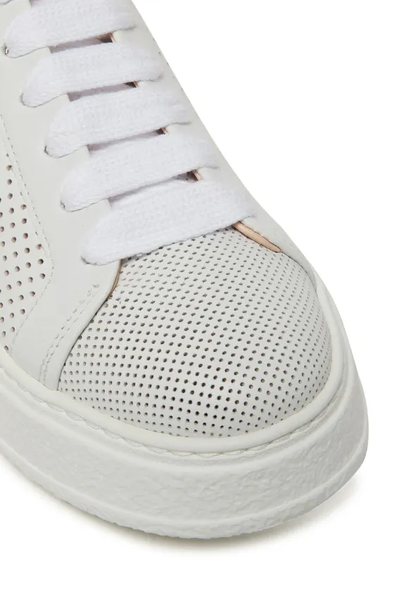 SNEAKERSY SKÓRZANE GIULY SPRING BIAŁE