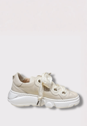 SNEAKERSY SKÓRZANE MAGIC BUBBLE JASNY BEŻ