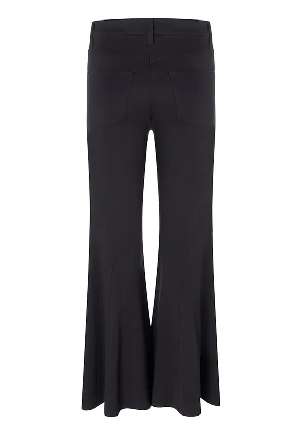 SPODNIE DZWONY FLAIR WIDE-FIT CZARNE
