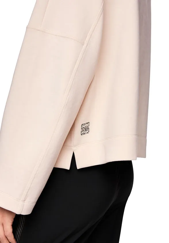 BLUZA Z OZDOBNYMI SZNURKAMI KREMOWA