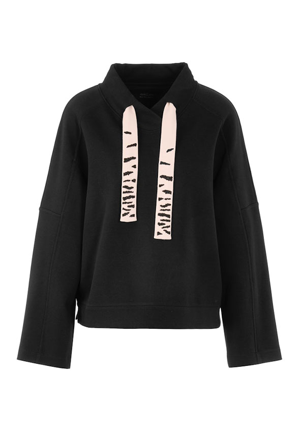 BLUZA Z OZDOBNYMI SZNURKAMI CZARNA