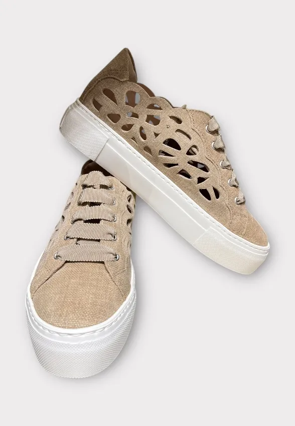 SNEAKERSY MANDI JASNY BRĄZ
