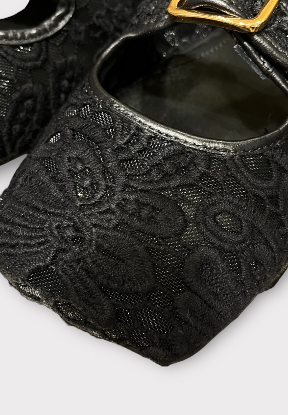 MOKASYNY CERAMIC ROMANTIC CZARNE