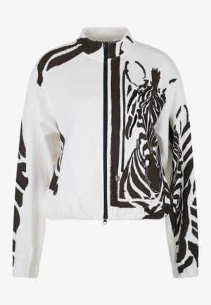 BLUZA DRESOWA Z NADRUKIEM BIAŁA