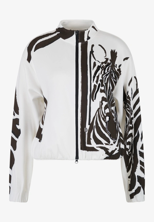BLUZA DRESOWA Z NADRUKIEM BIAŁA