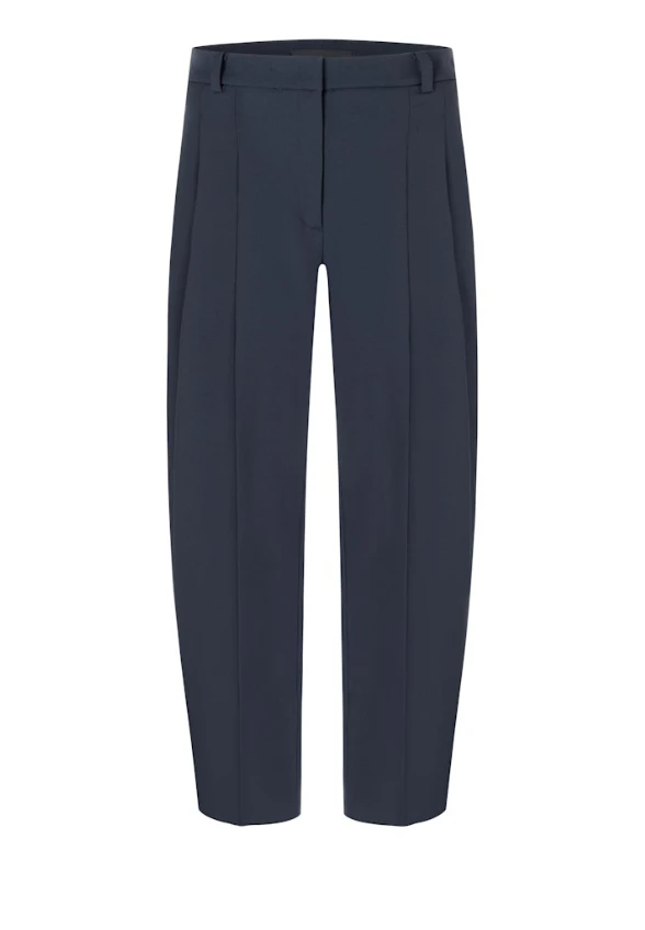 SPODNIE EMILIE WIDE-FIT GRANATOWE