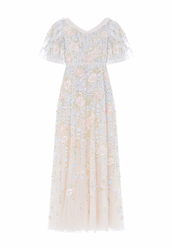 SUKIENKA CRESSIDA FLORAL KREMOWA