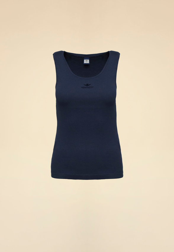 BLUZA Z HAFTEM GRANATOWA