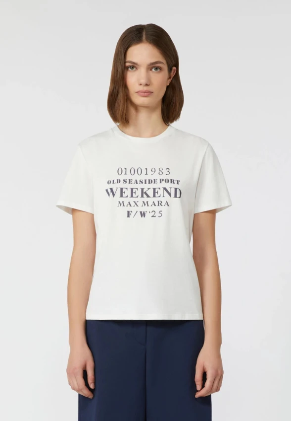 T-SHIRT BAWEŁNIANY GUGLIA BIAŁY
