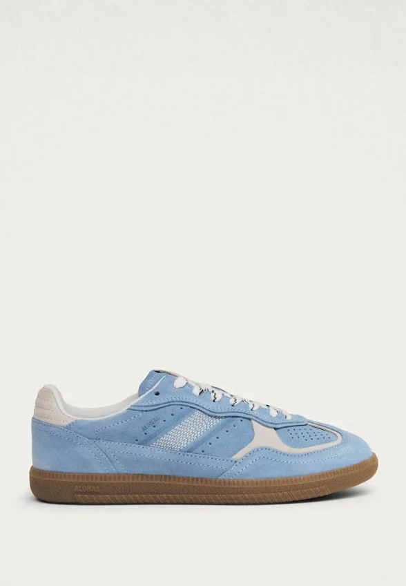 SNEAKERSY TB.490 RIFE Z ZAMSZOWEJ SKÓRY BŁĘKITNE